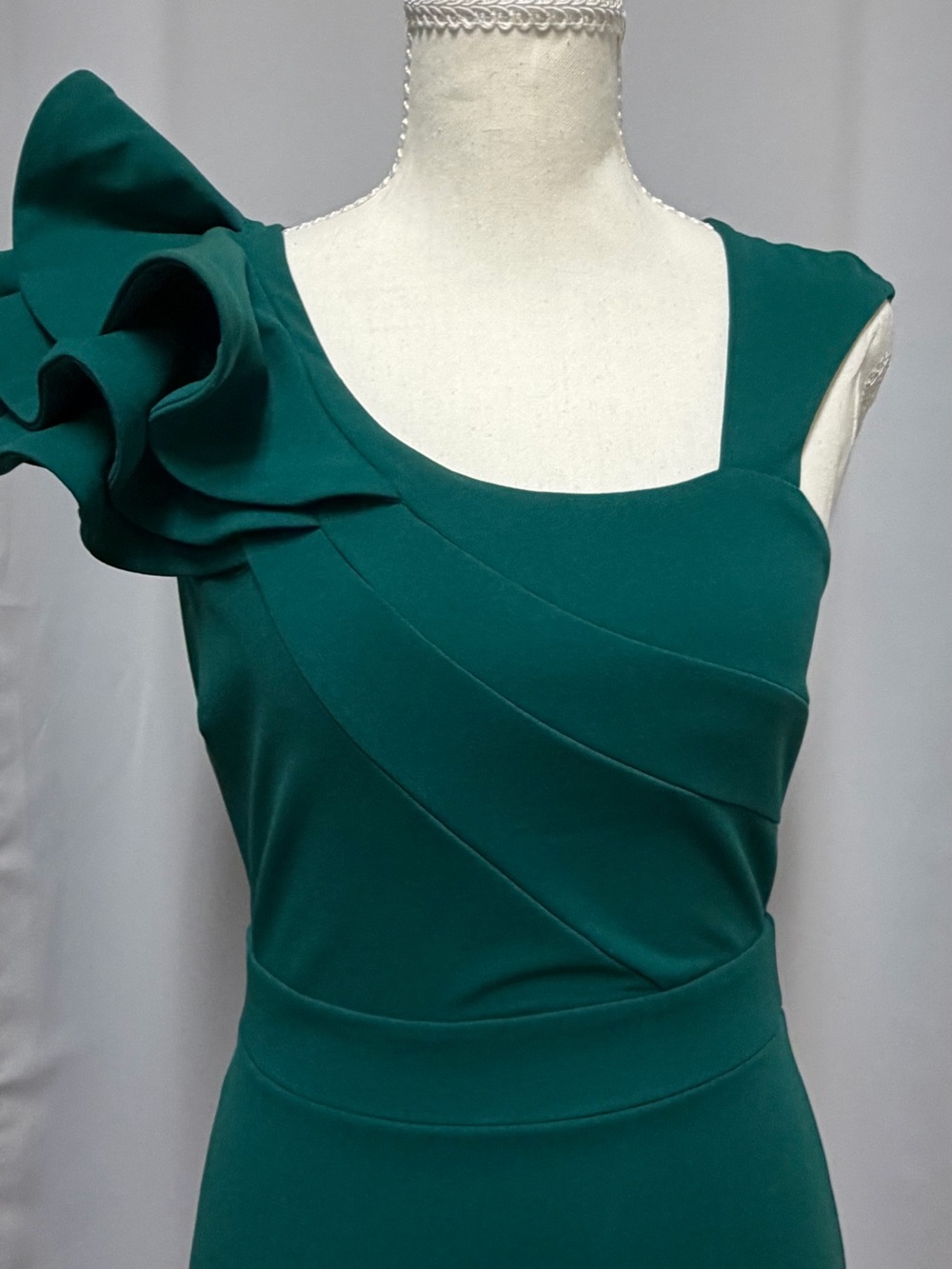 Lulu's One-Shoulder Ruffle Maxi Dress - Picture 3 of 4
